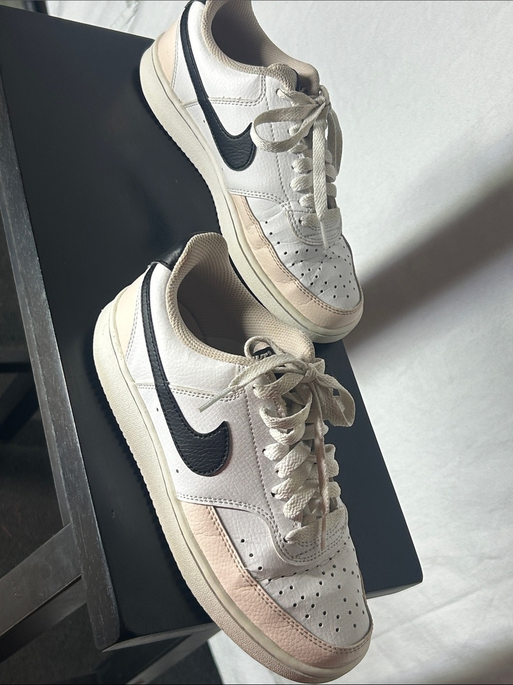 Nike Women's White, Black and Cream Low-Top Sneakers